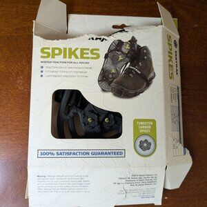 Yaktrax Spikes Winter Traction S/M Tungsten Carbide Spikes Wmns 5-9 Mens 3.5-7.5